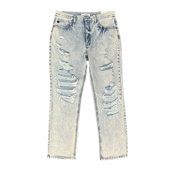 KanCan Jeans Womens 30 Acid Washed Dixon Ultra High Rise 90s Boyfriend Distress - Picture 1 of 15